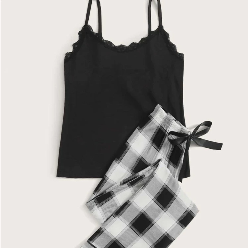 holiday sexy plaid pajamas